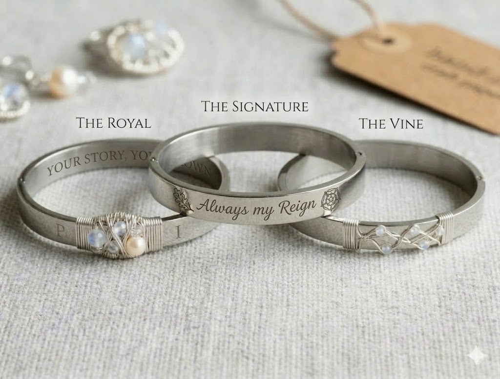 The Crown Collection - Bespoke Steel Cuff
