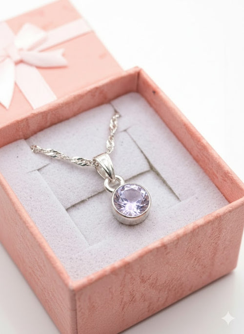 Astraea Birthstone Pendant Necklaces