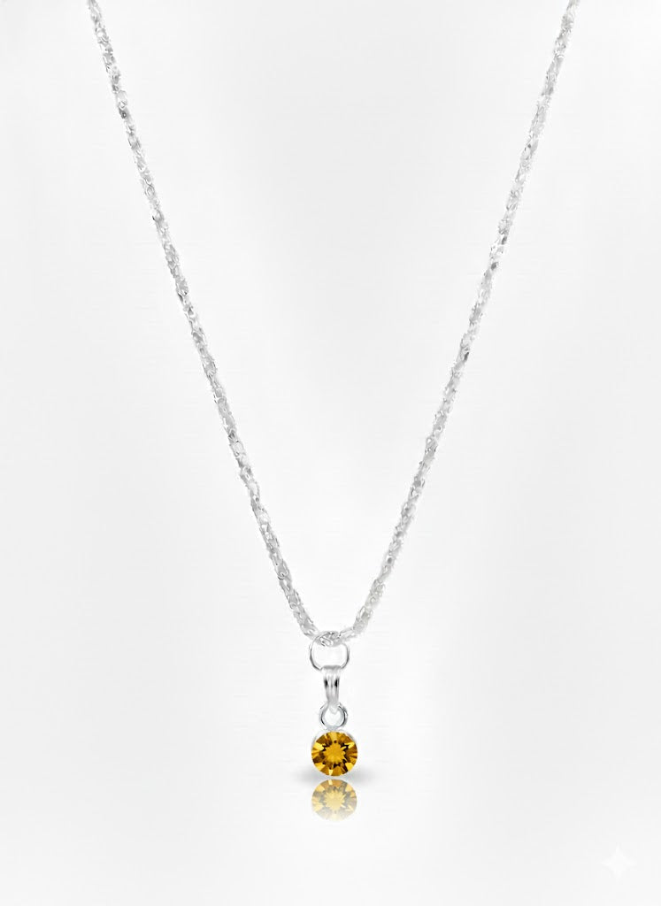 Astraea Birthstone Pendant Necklaces