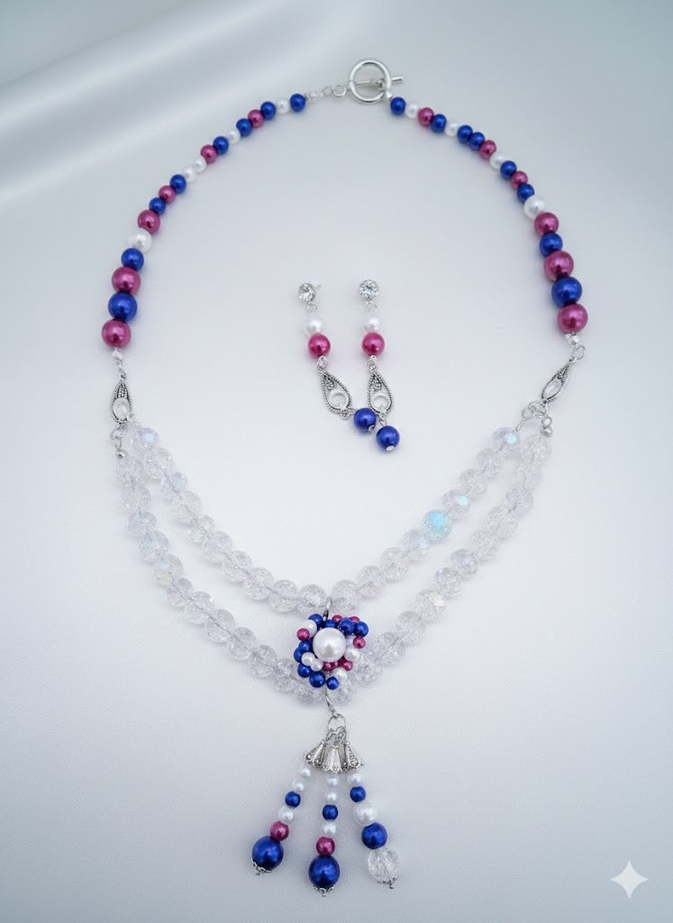 Violet Encore Multi-Pendant Necklace Set