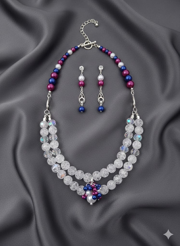 Violet Encore Multi-Pendant Necklace Set