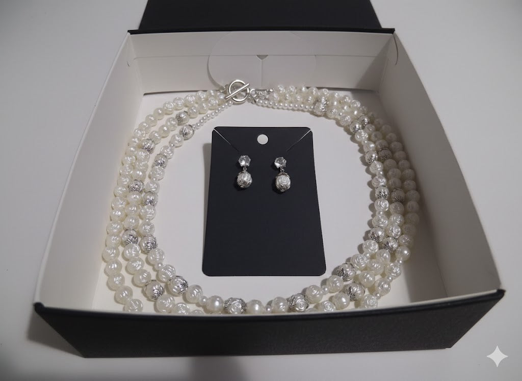 Floral Encore Triple-Strand Necklace Set