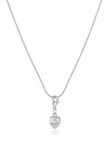 Hearty Luminescence 18k Silver-Plated Necklace