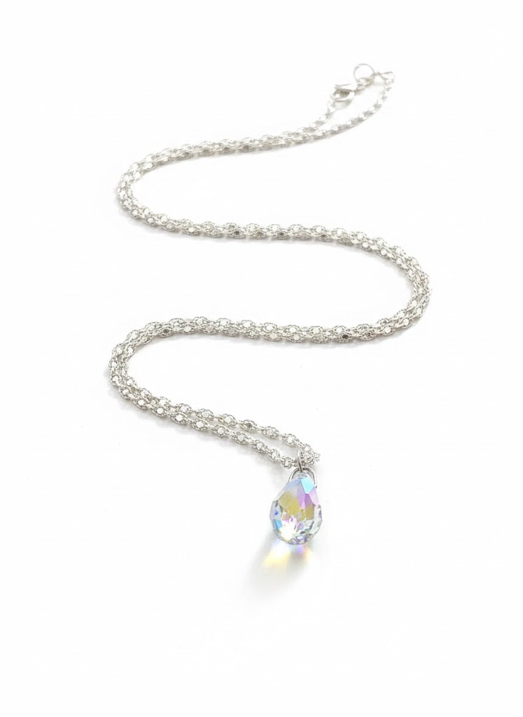 Inner Glow Crystal Pendant Necklace