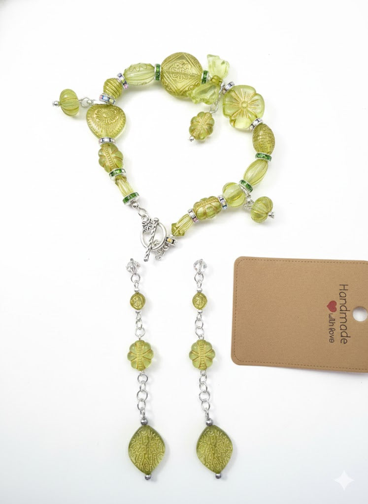 Luminous Rhythm Bracelet and Earring Set