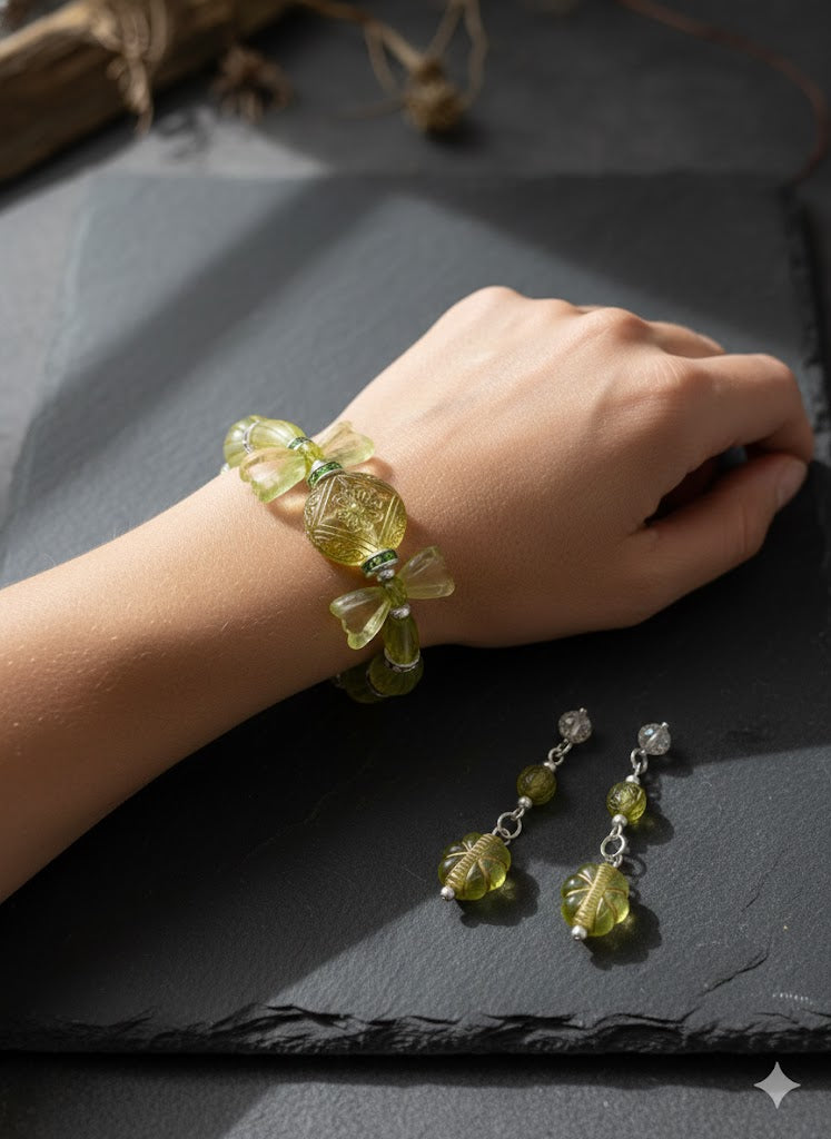 Luminous Rhythm Bracelet and Earring Set