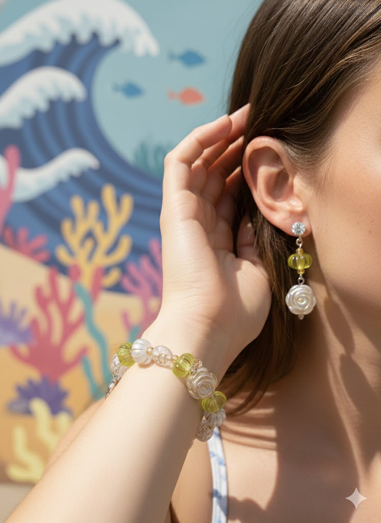 Playbill Pop Charm Bracelet & Earring Set