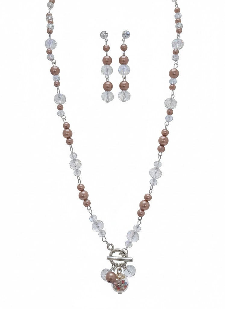 Prism Heart Kaleidoscope Necklace Set