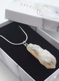 Solar Raw Natural Citrine Pendant Necklace