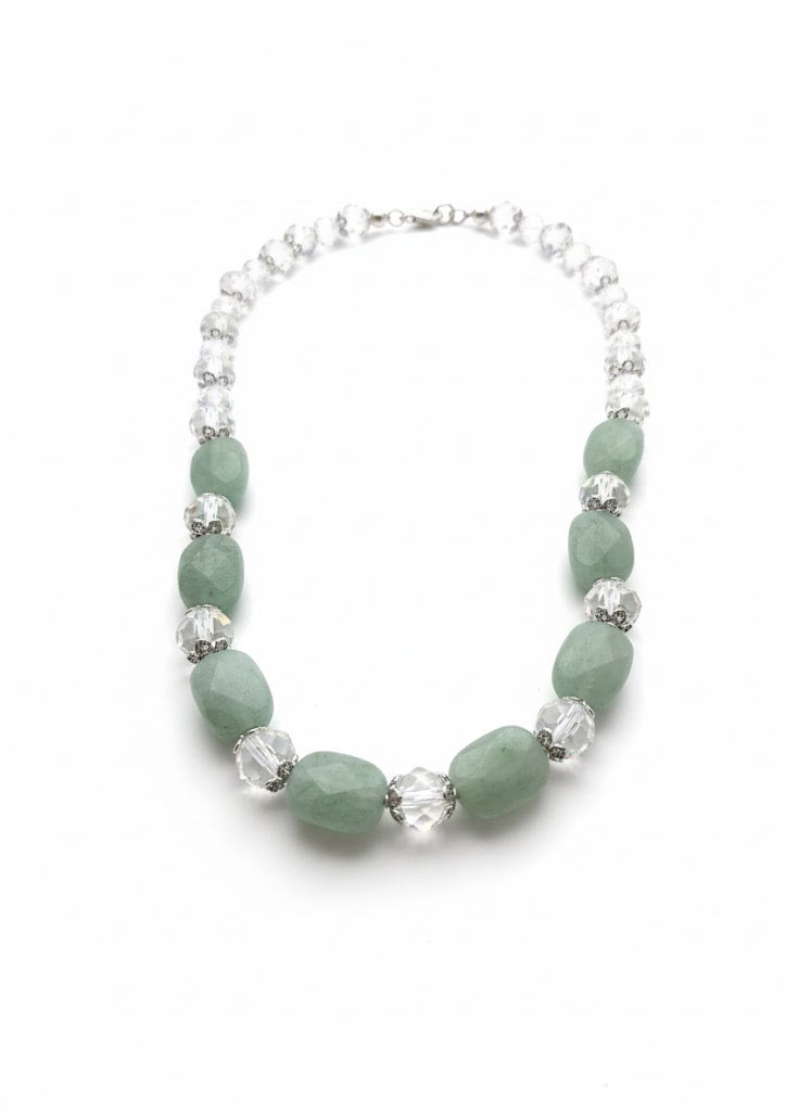Verdant Shore Beaded Necklace