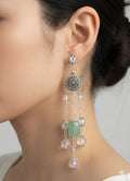 Verdant Aura Statement Earrings