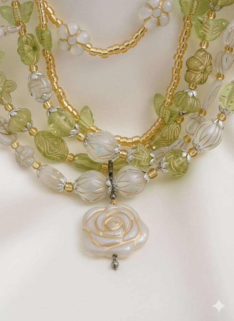 Veridian Heritage 5-Strand Three-Piece Jewellery Set