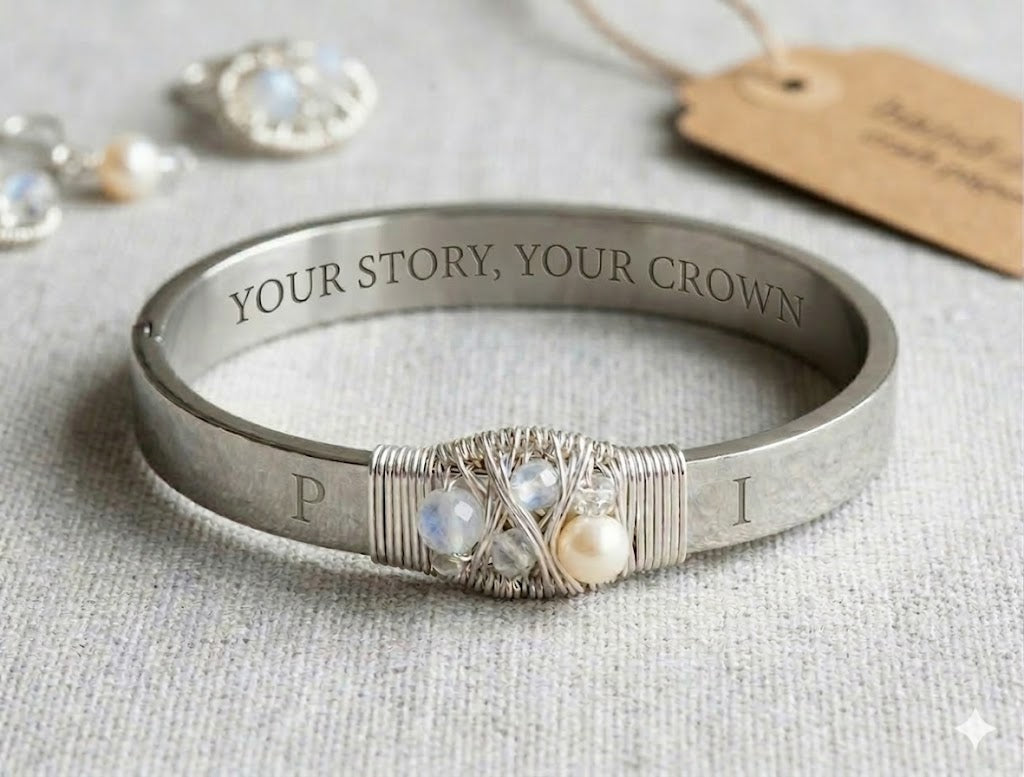 The Crown Collection - Bespoke Steel Cuff