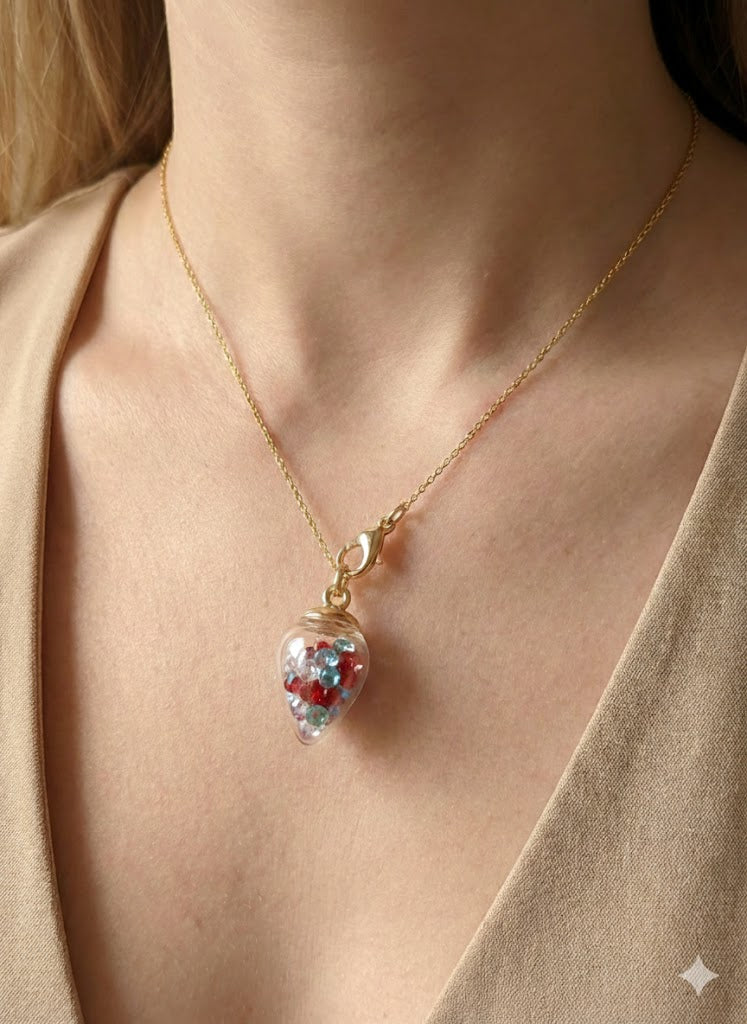 Strawberry Glass Pendant/Charm